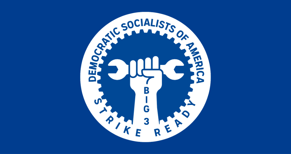 DSA Big 3 Strike Ready Logo in blue and white, featuring a fist holding a wrench