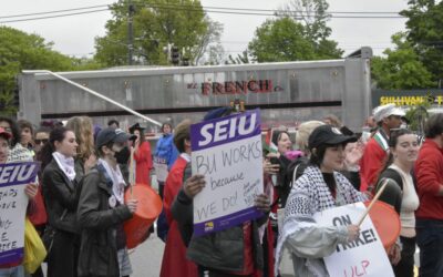 BU Commencement Picketed for Labor and Palestine