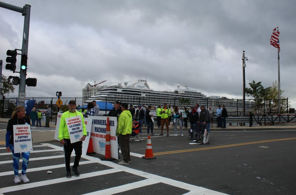 Dockworkers On Strike In Boston and All Along the East Coast