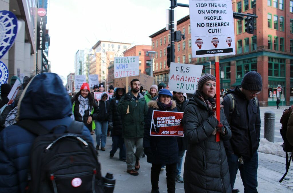 Federal Workers, Unions Rally In Boston Against Cuts and Illegal Firings