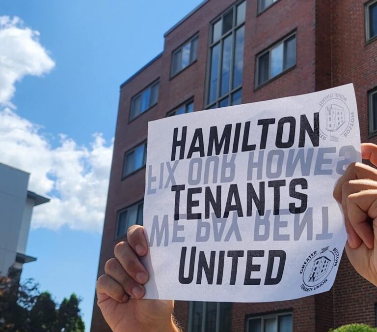 Hamilton Tenants Association Faces Terrible Landlord With Rally in Arlington