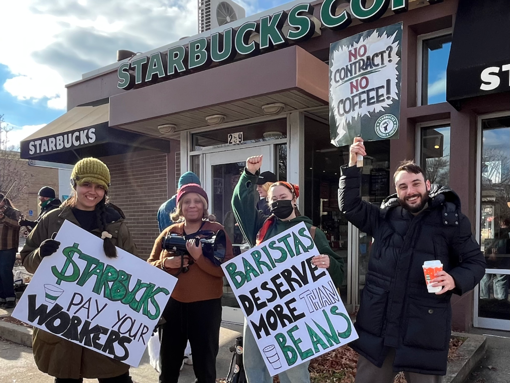 Cross the Finish Line, Not the Picket Line – Newton locals run 5k to support striking Starbucks Baristas