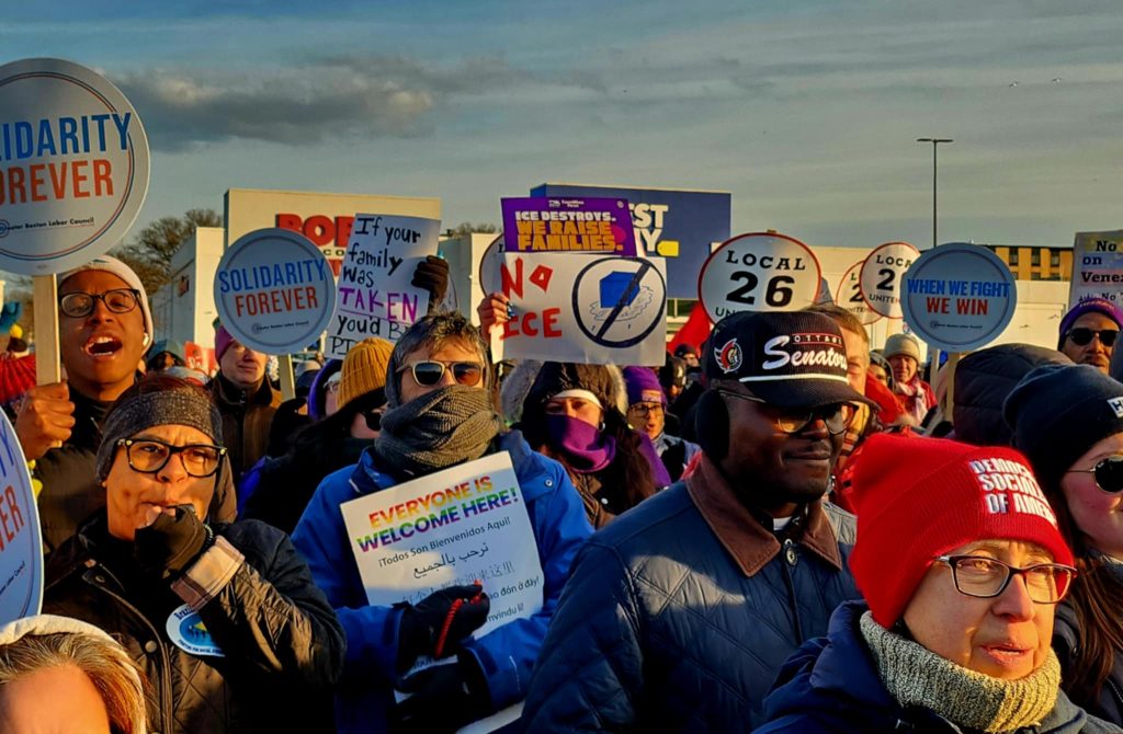 Boston Labor Unites to Face ICE As Minneapolis Leads First General Strike in 80 Years