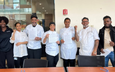 Emmanuel College Dining Hall Workers Win First Contract with UNITE HERE Local 26