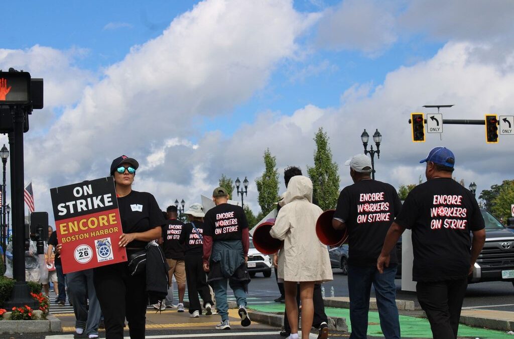 Encore Boston Harbor Gaming Revenue Falls 22% in First Month of Strike, State Data Shows